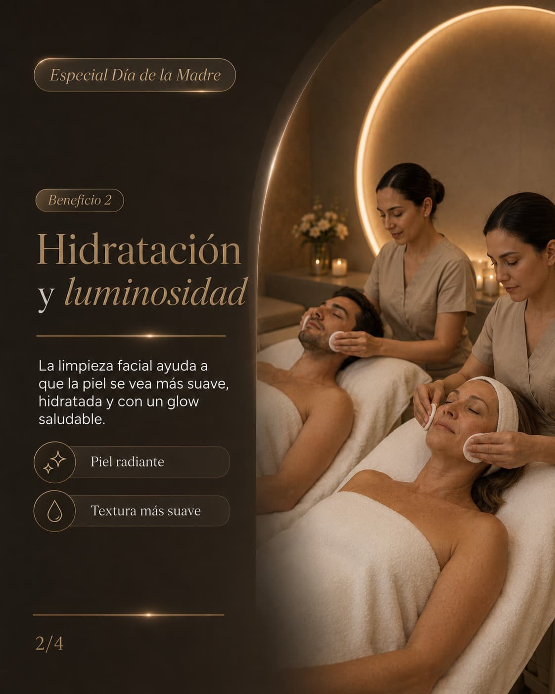 Hidratación y luminosidad — limpieza facial profunda